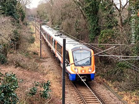 [Train on the Romford-Upminster Liberty Line]